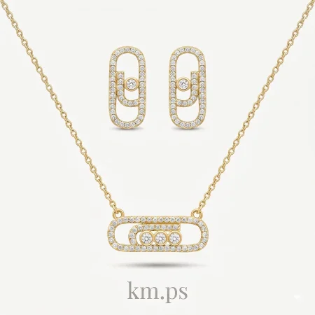 طقم ميسيكا زركون ذهبي onesize: onesize