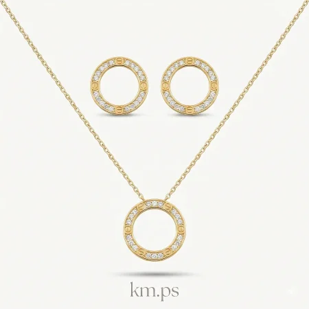طقم كارتير LOVE قطعتين ذهبي onesize: onesize