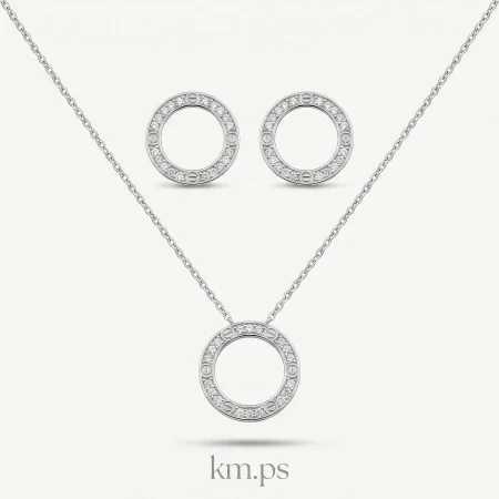 طقم كارتير LOVE قطعتين فضي onesize: onesize