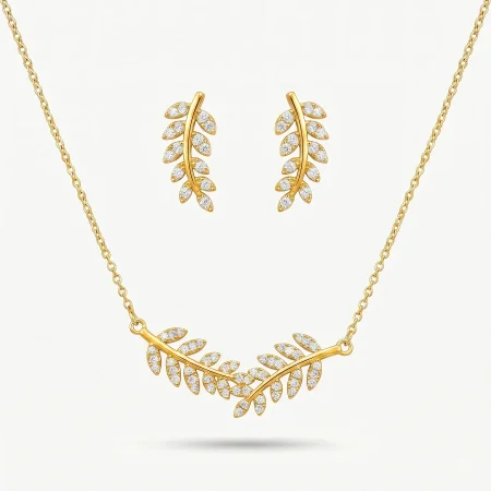 طقم سبلة زركون ذهبي onesize: onesize