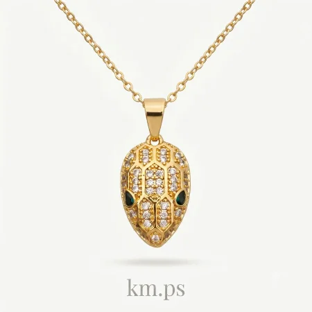 سنسال بولغاري Bulgari راس افعى زركون ذهبي onesize: onesize