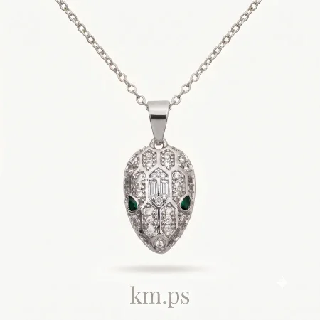 سنسال بولغاري Bulgari راس افعى زركون فضي onesize: onesize