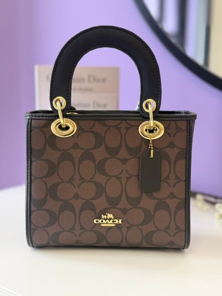 شنطة coach بني فاتح